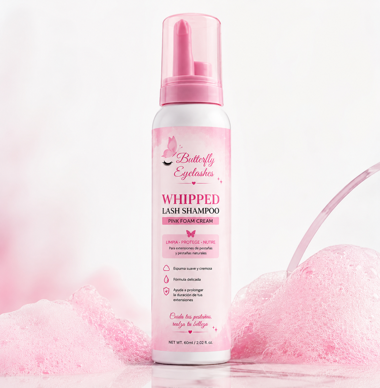 Butterfly – Whipped Lash Shampoo Pink Foam Cream